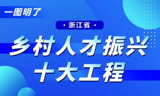 一图明了｜浙江省乡村人才振兴十大工程